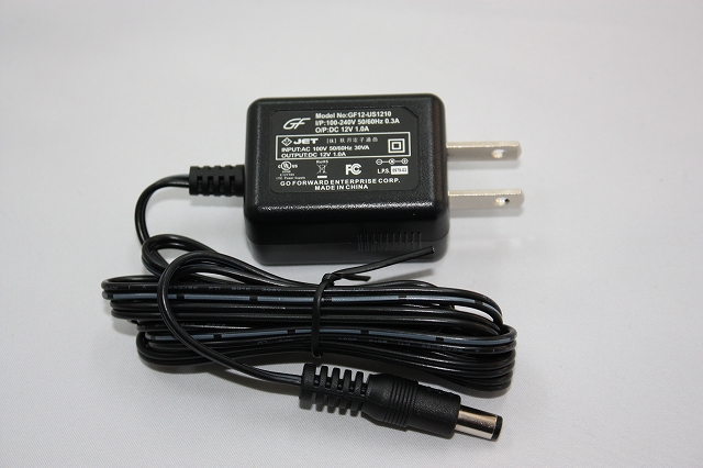 12V ACアダプター ［1A/12W］ 